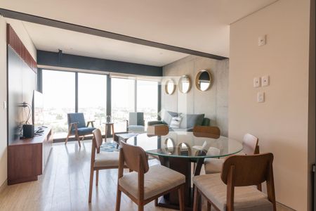 Sala - Comedor  de apartamento para alugar com 1 quarto, 60m² em Verónica Anzúres, Ciudad de México