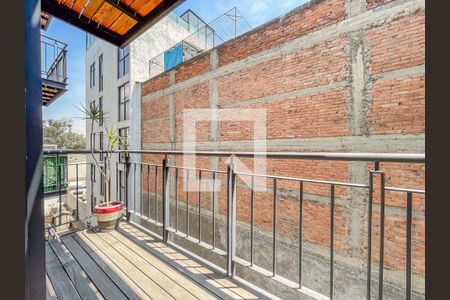 Balcón de apartamento para alugar com 2 quartos, 77m² em Piedad Narvarte, Ciudad de México