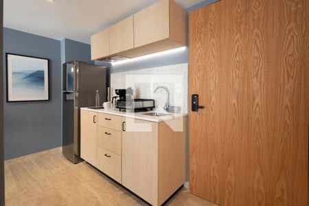 Cocina de apartamento para alugar com 1 quarto, 32m² em Roma Norte, Ciudad de México