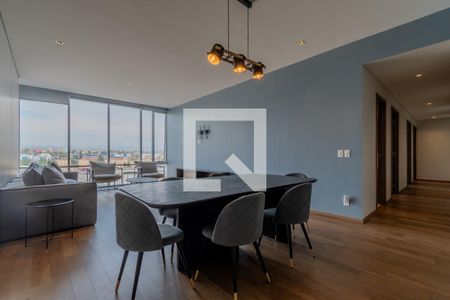 Sala - Comedor de apartamento para alugar com 3 quartos, 145m² em Pedregal de Carrasco, Ciudad de México