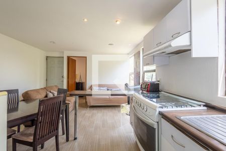 Sala - Comedor de apartamento para alugar com 2 quartos, 48m² em Popotla, Ciudad de México