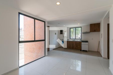 Sala - Comedor  de apartamento para alugar com 2 quartos, 55m² em El Triunfo, Ciudad de México
