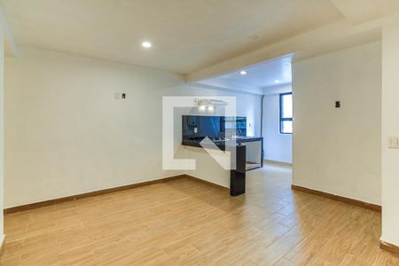 Sala - Comedor de apartamento para alugar com 2 quartos, 53m² em Pedregal de Santo Domingo, Ciudad de México
