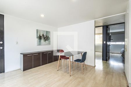 Sala - Comedor  de apartamento para alugar com 2 quartos, 59m² em Anáhuac I Sección, Ciudad de México