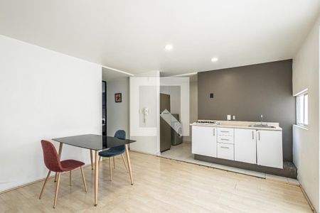 Sala - Comedor de apartamento para alugar com 2 quartos, 59m² em Anáhuac I Sección, Ciudad de México