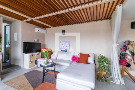 Sala - Comedor  de kitnet/studio para alugar com 1 quarto, 45m² em Roma Norte, Ciudad de México