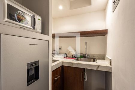 Cocina de apartamento para alugar com 1 quarto, 42m² em Campestre Churubusco, Ciudad de México