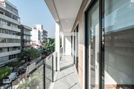 Balcón de apartamento para alugar com 2 quartos, 76m² em Colonia Del Valle Centro, Ciudad de México