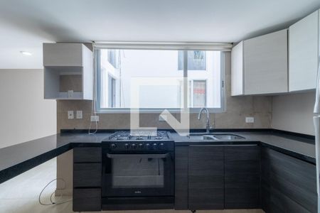 Cocina de apartamento para alugar com 1 quarto, 55m² em Portales Oriente, Ciudad de México
